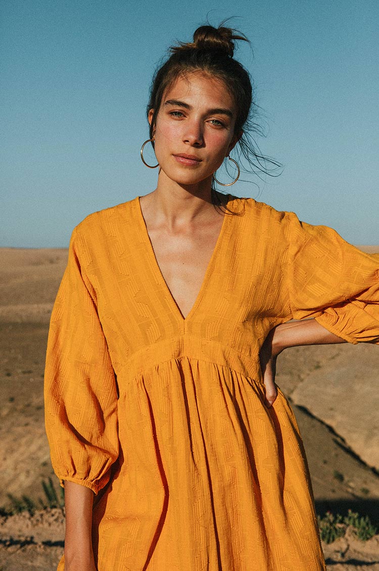 ALMA Midi Dress - marigold cotton - Image 7