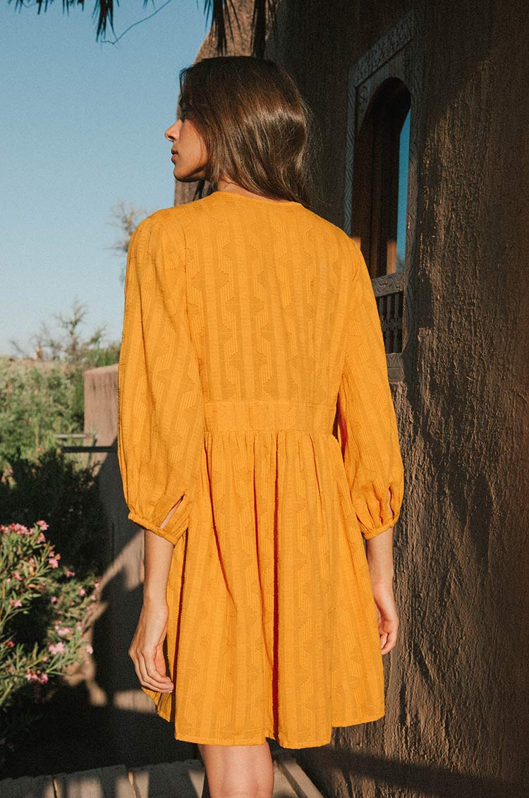 ALMA Mini Dress - marigold cotton - Image 5