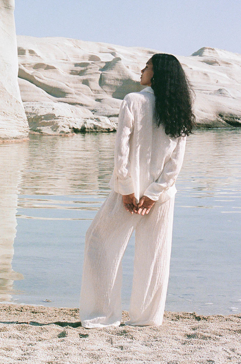 ANTHEA Pants - ecru linen - Image 4