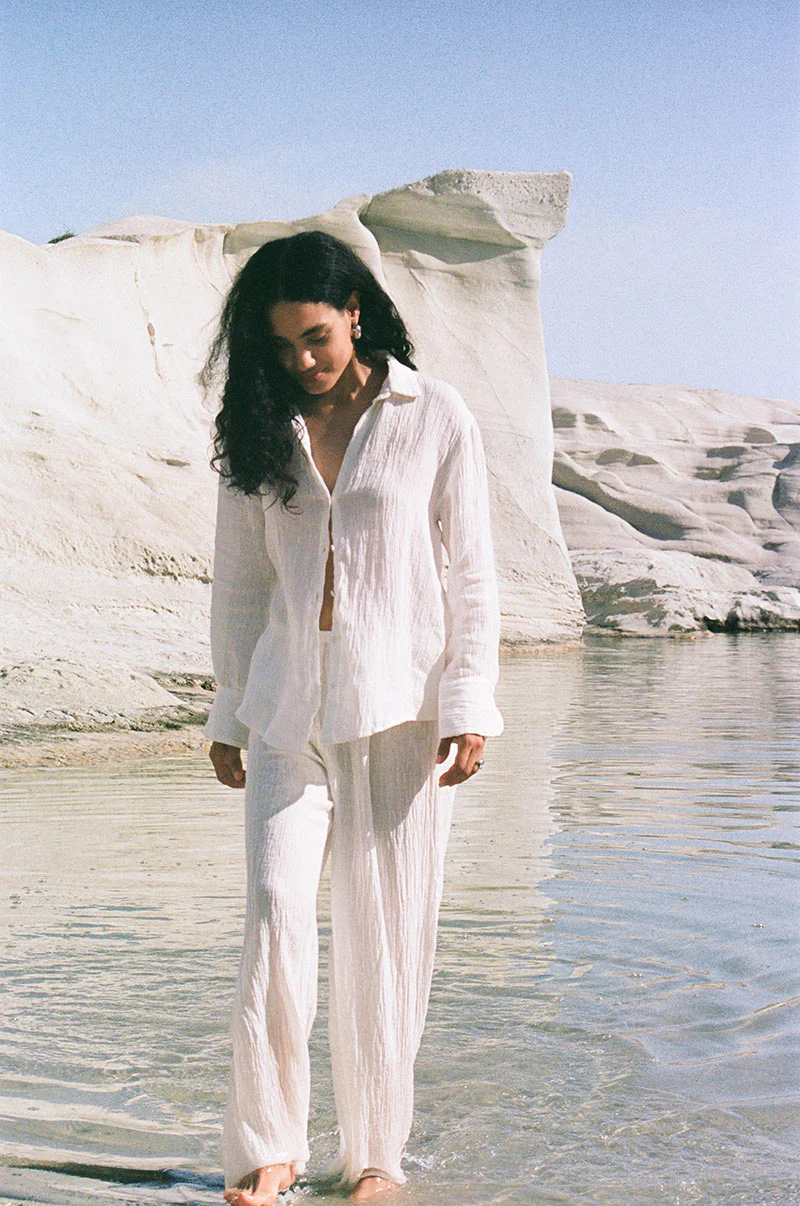 ANTHEA Pants - ecru linen - Image 5