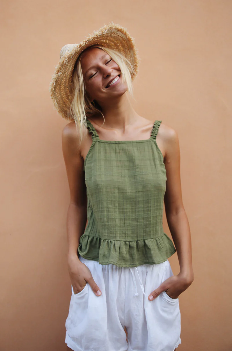 ETOSHA Top - khaki cotton - Image 4