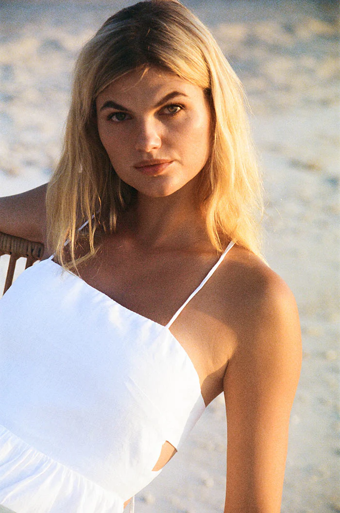 JOIE Midi Dress - white linen cotton - Image 5