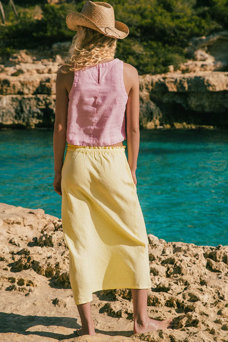 PALMA Top - light rose linen - Image 3