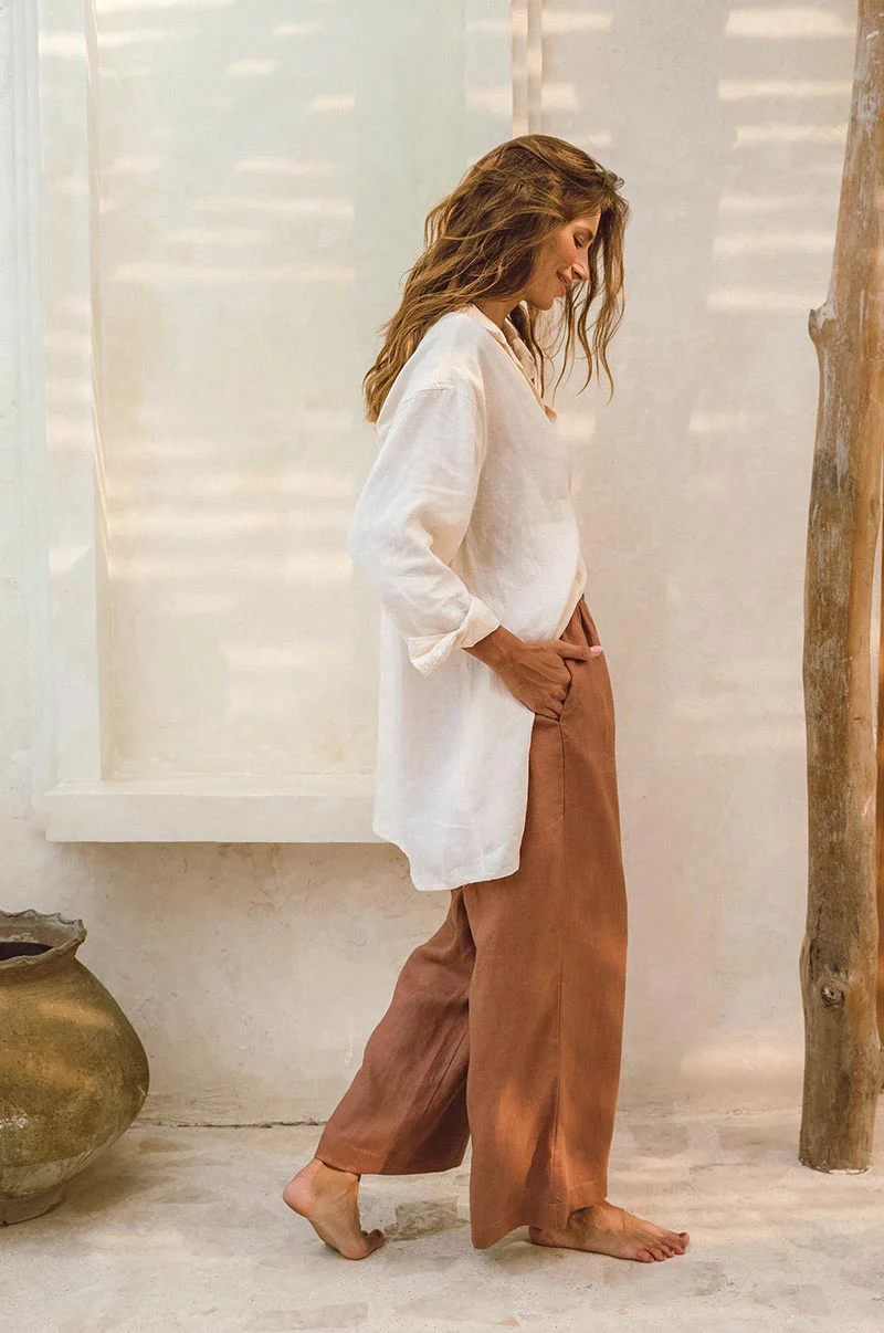SUMMER Pants - clay linen - Image 4