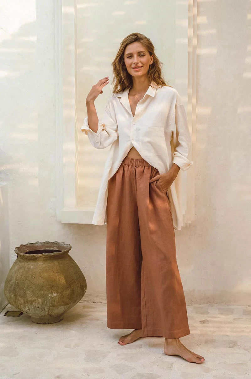 SUMMER Pants - clay linen - Image 7