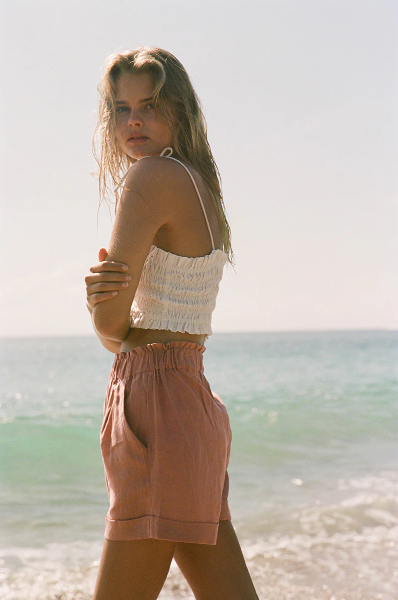 SUMMER Shorts - light clay linen - Image 4