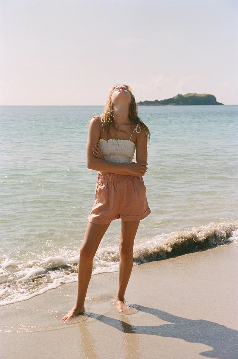 SUMMER Shorts - light clay linen - Image 5