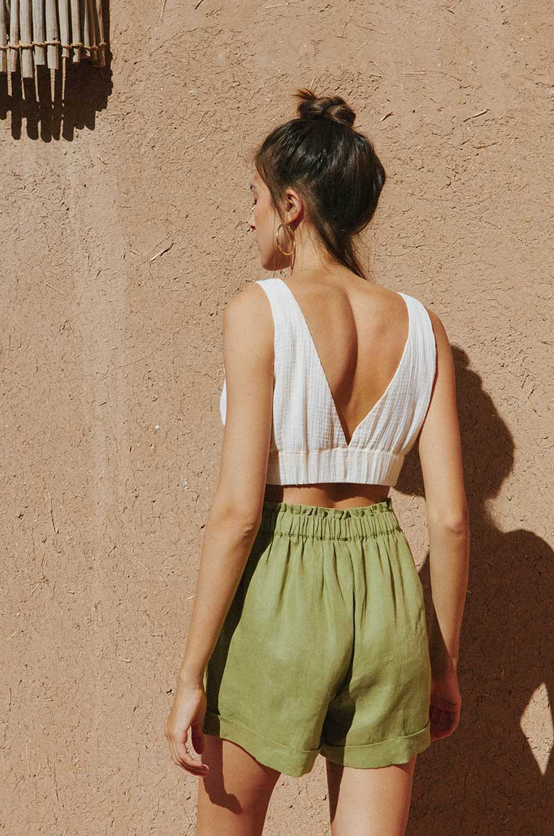 SUMMER Shorts - olive linen - Image 7